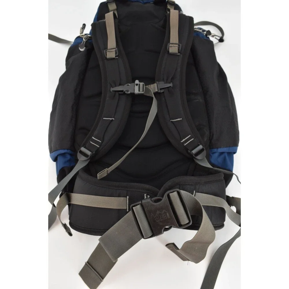 REI Size Small 50L Alpine Plus Blue Vintage Internal Frame Hiking Backpack